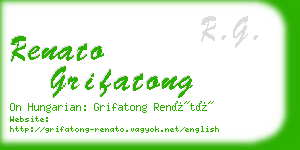 renato grifatong business card